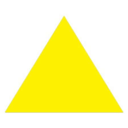 Ergomat 16in Mean Lean Arrow Head DuraStripe Yellow, 9PK DSML-ARROWHEAD-16-Y-KIT